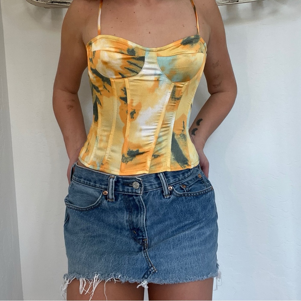tie-dye corset